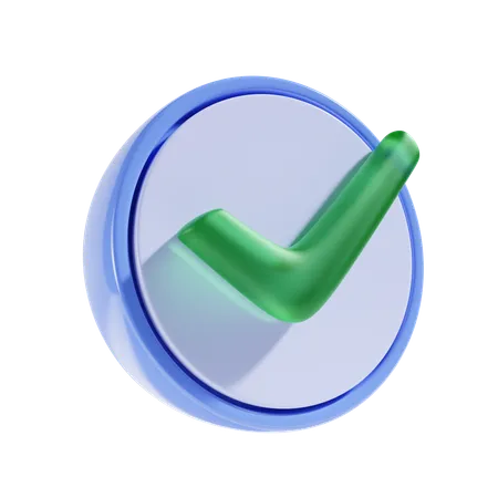 Checklist With Round Background 3 D Icon 3D Icon