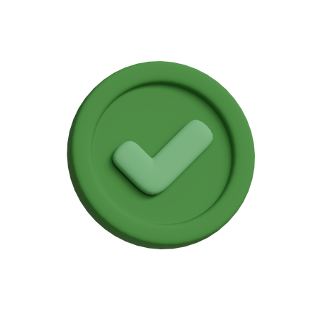Check  3D Icon