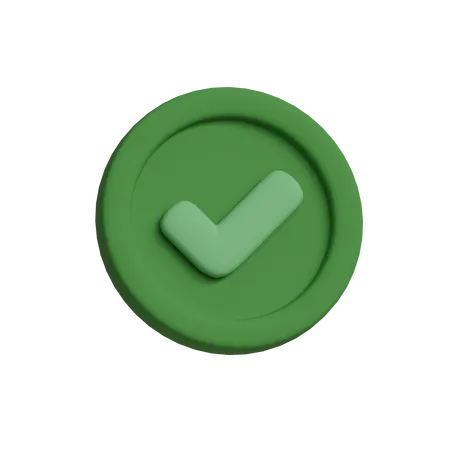 Check  3D Icon
