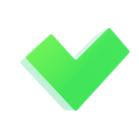 Check  3D Icon
