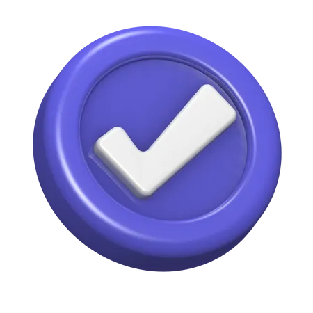 Check  3D Icon