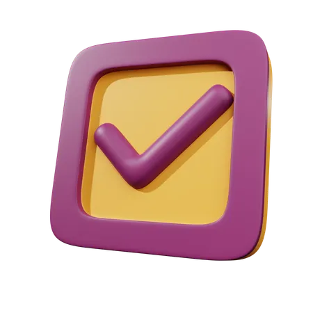 Check  3D Icon