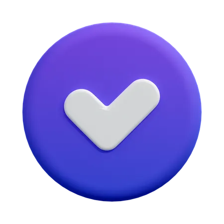 Check  3D Icon