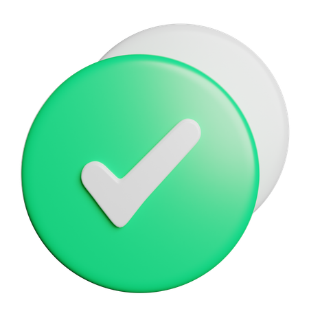 Check  3D Icon