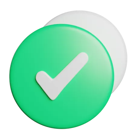 Check  3D Icon