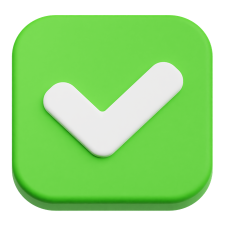 Check  3D Icon