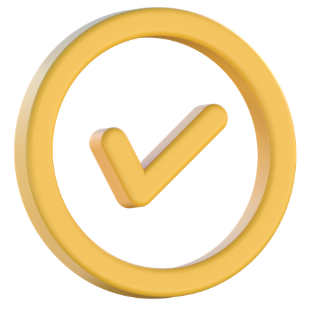 Check  3D Icon