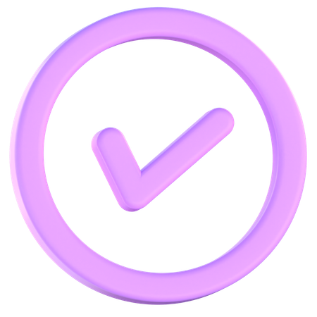 Check  3D Icon