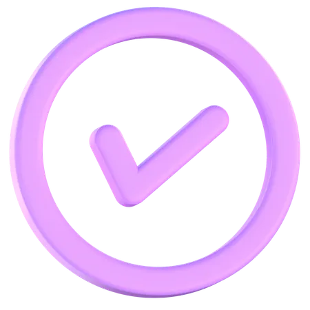 Check  3D Icon
