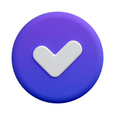 Check  3D Icon