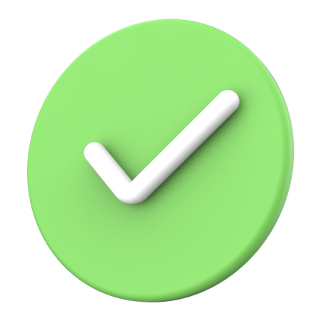 Check 3D Icon