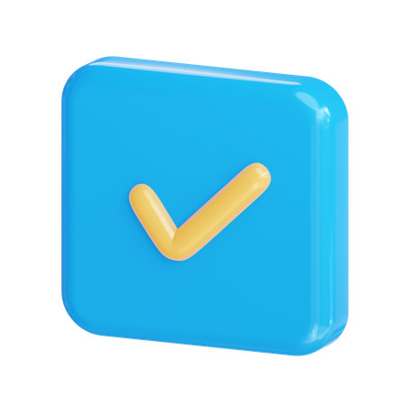 Check  3D Icon