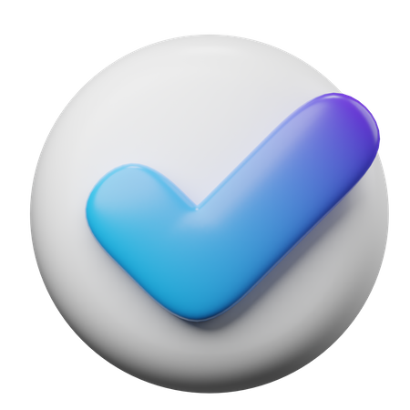 Check  3D Icon