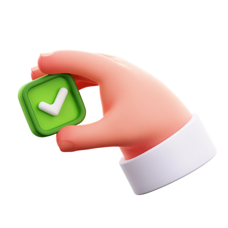 Check  3D Icon