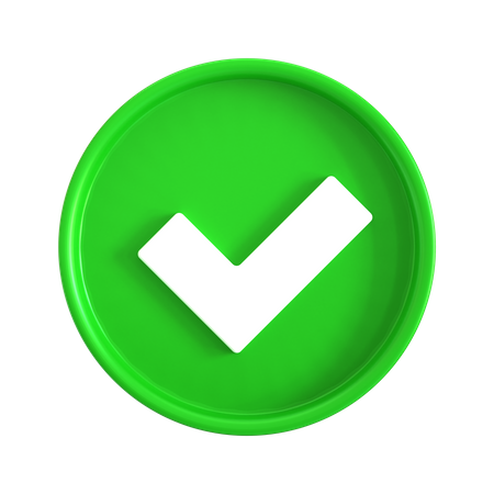 Check  3D Icon
