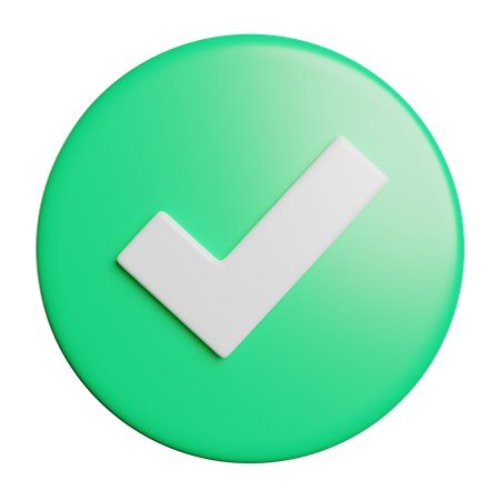 Check  3D Icon