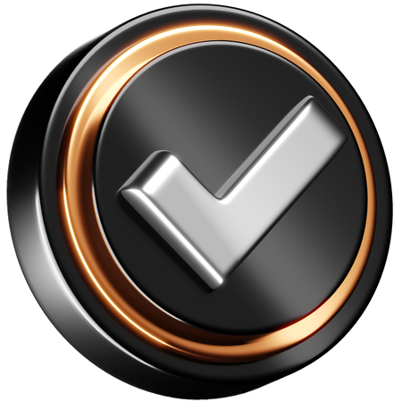 Check  3D Icon