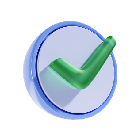 Check  3D Icon