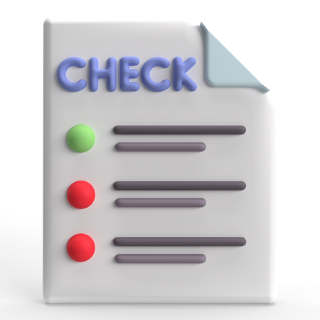 Check  3D Icon