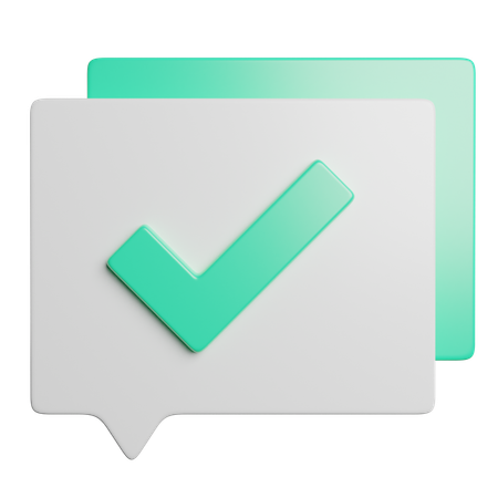 Check  3D Icon