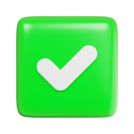 Check  3D Icon