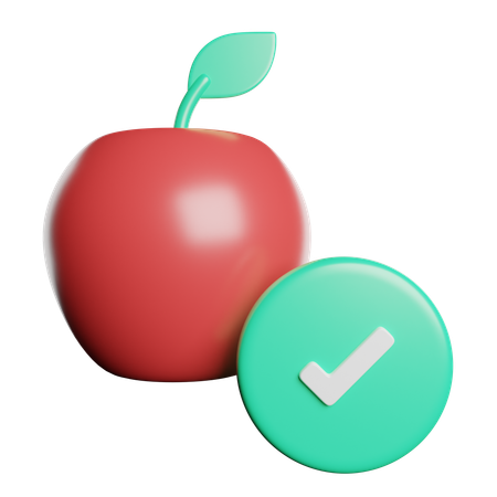 Check Apple  3D Icon