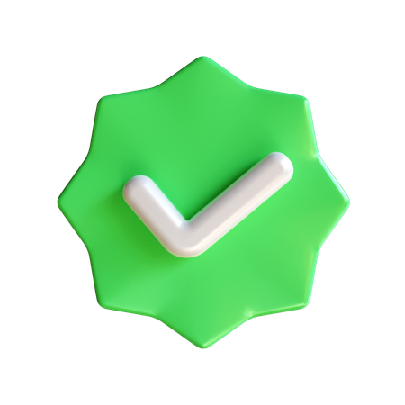 Check Badge  3D Icon