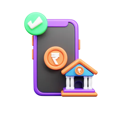 Check Banking  3D Icon