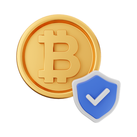 Check Bitcoin Security  3D Icon