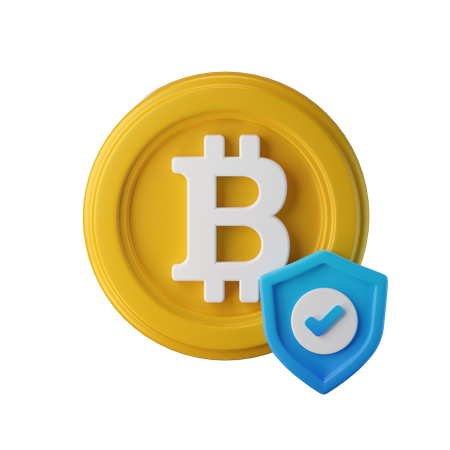 Check Bitcoin Security 3D Icon