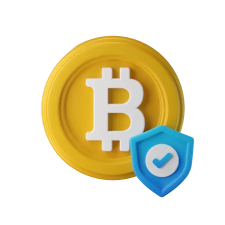 Check Bitcoin Security  3D Icon