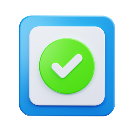 Check Box  3D Icon