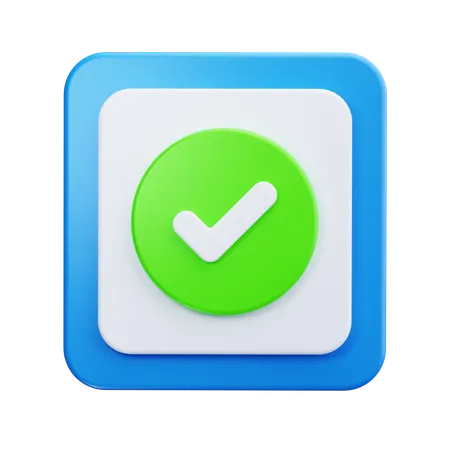 Check Box  3D Icon