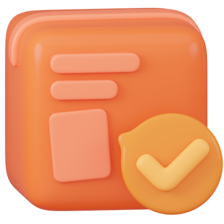 Check Box  3D Icon