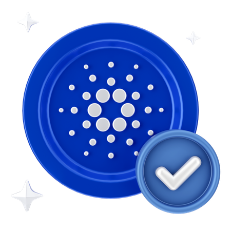 Check Cardano  3D Icon