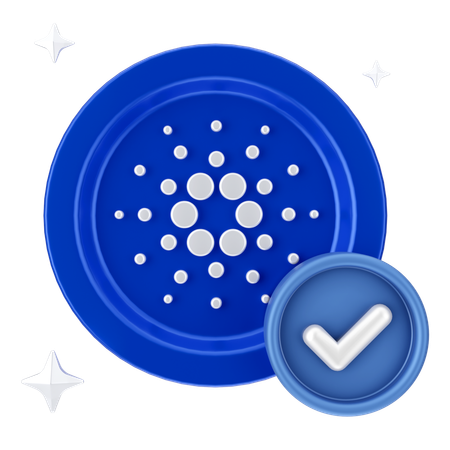 Check Cardano  3D Icon