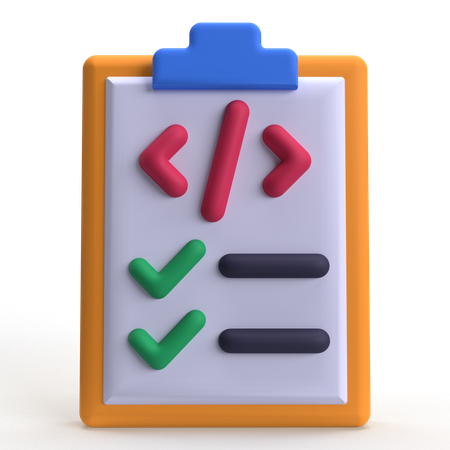 Check Code  3D Icon