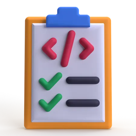 Check Code  3D Icon