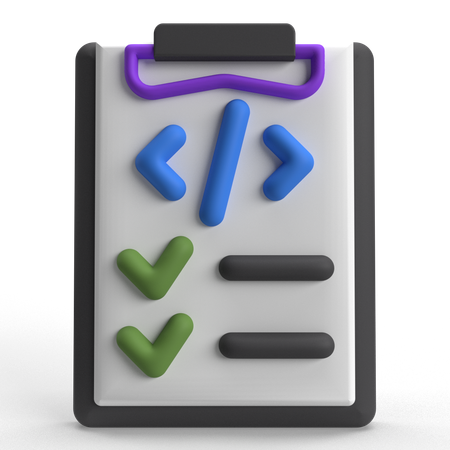 Check Code  3D Icon