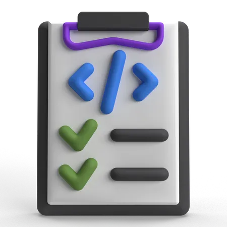 Check Code  3D Icon