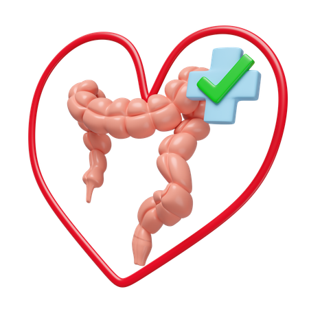 Check Colon Heart  3D Icon