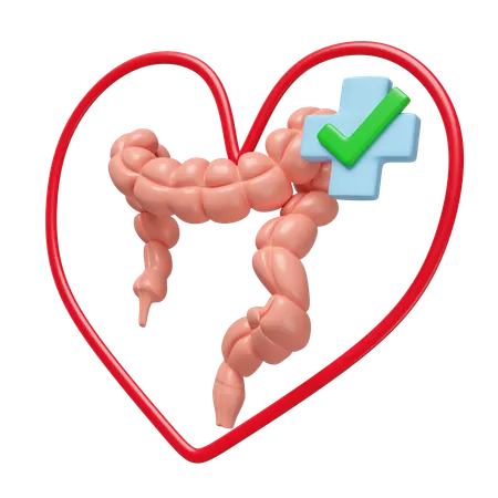 Check Colon Heart  3D Icon