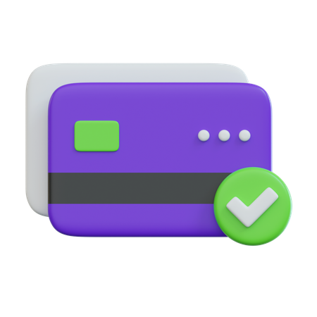 Check Credit Card  3D Icon