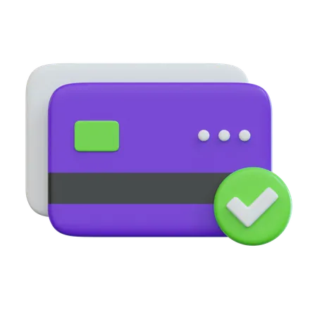 Check Credit Card  3D Icon