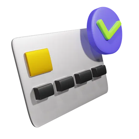 Check Credit Card  3D Icon