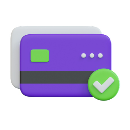 Check Credit Card  3D Icon