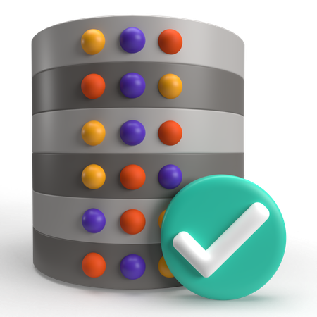 Check Database  3D Icon