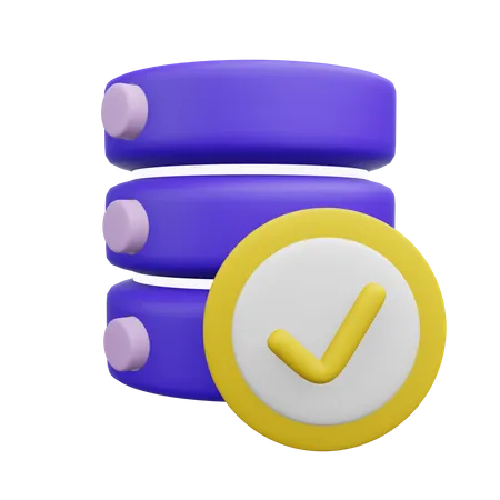 Check Database  3D Icon