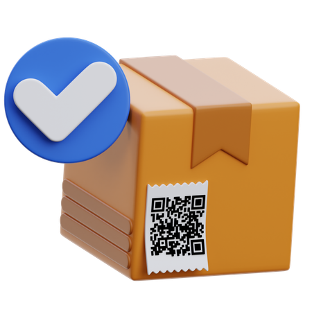 Check Delivery Box  3D Icon