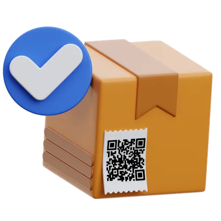 Check Delivery Box  3D Icon